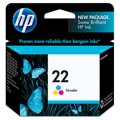 HP 22 Tri-color Inkjet Print Cartridge - HP Inkjet Printer Cartridges and Ink Supplies