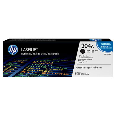 Toner Cartridge - No 304A - 3.5k Pages - Black - Dual Pack