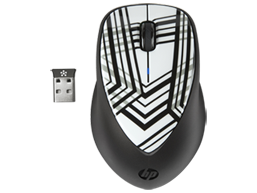 HP x4000 Wireless Mouse (Zebra Fade) with Laser Sensor