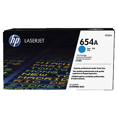 Toner Cartridge - No 654A - 15k Pages - Cyan