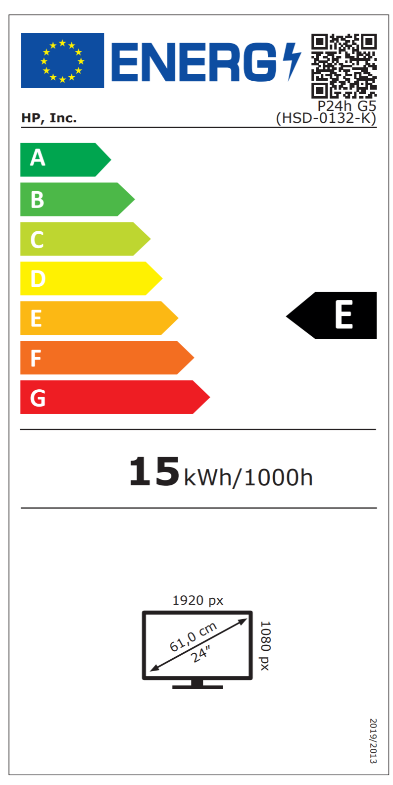 Energy efficiency class label image