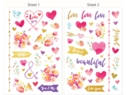 HP 6RW45A Moment Makers Clear Love Stickers HP 6RW45A Moment Makers Clear Love Stickers