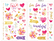 HP 6RW45A Moment Makers Clear Love Stickers HP 6RW45A Moment Makers Clear Love Stickers