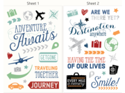 HP 6RW46A Moment Makers Clear Travel Stickers HP 6RW46A Moment Makers Clear Travel Stickers