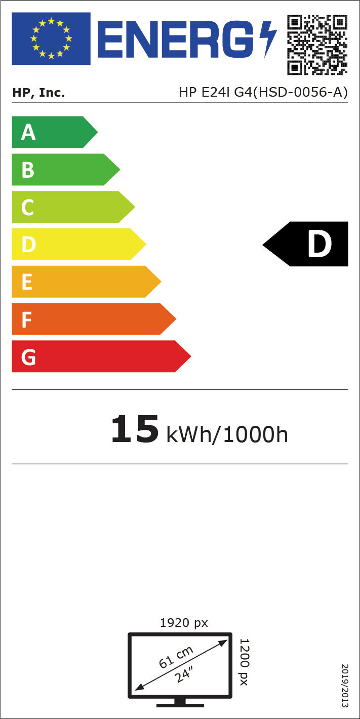 Enerji verimliliği sınıfı etiket görseli